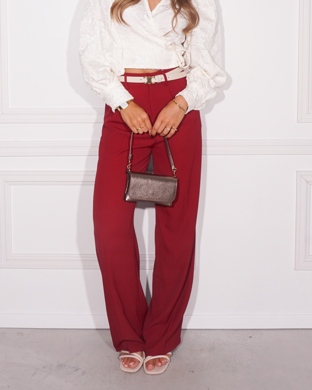 PANTALON FIONA BORDEAUX
