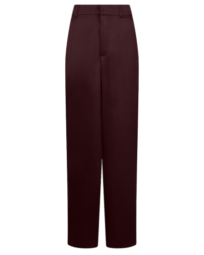 PANTALON EMMETT SATIJN BURGUNDY 