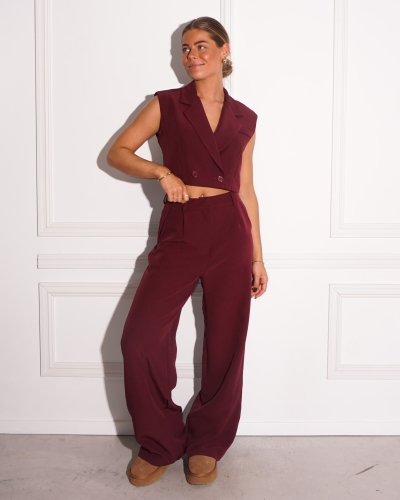 PANTALON STEEF BORDEAUX