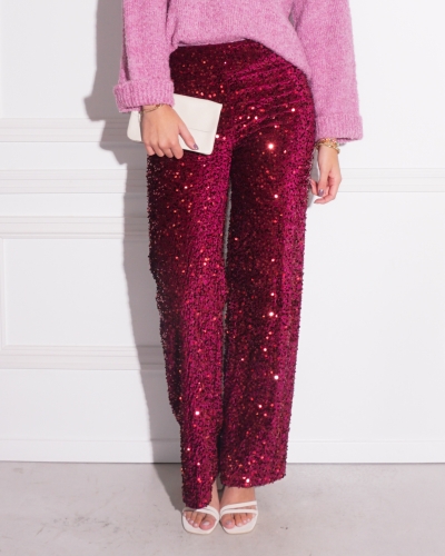 Gossip GLITTER PANTALON BORDEAUX