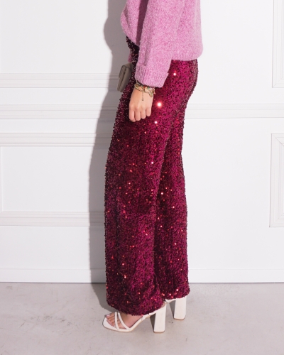 Gossip GLITTER PANTALON BORDEAUX