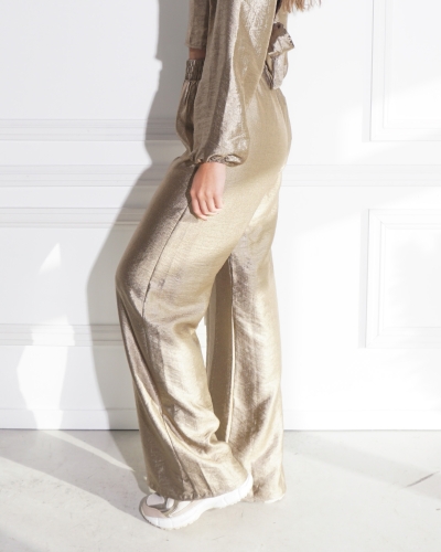 My Jewellery BRONZEN WIDE LEG BROEK