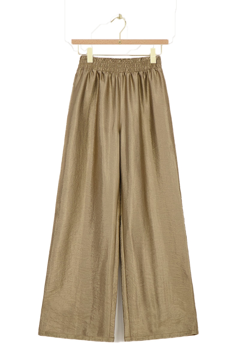 BRONZEN WIDE LEG BROEK