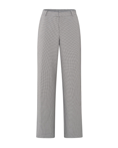 PANTALON MET RUITPATROON GRIJS