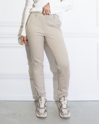 YAYA SCUBA PANTALON BEIGE
