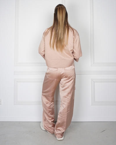 SATIN PANTS MAUVE