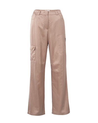 SATIN PANTS MAUVE