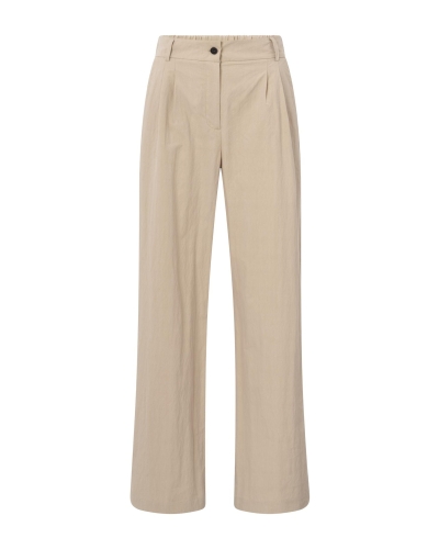 KATOENEN BROEK MET HOGE TAILLE