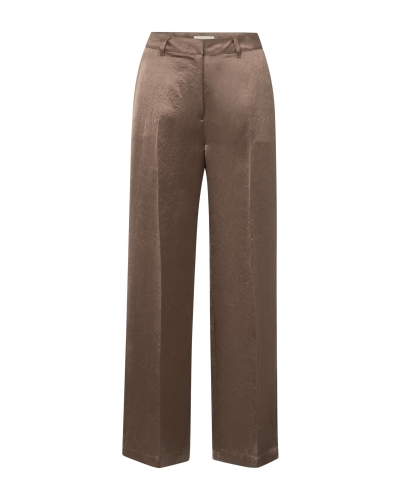 SATIJNEN BROEK MET WIJDE PIJPEN