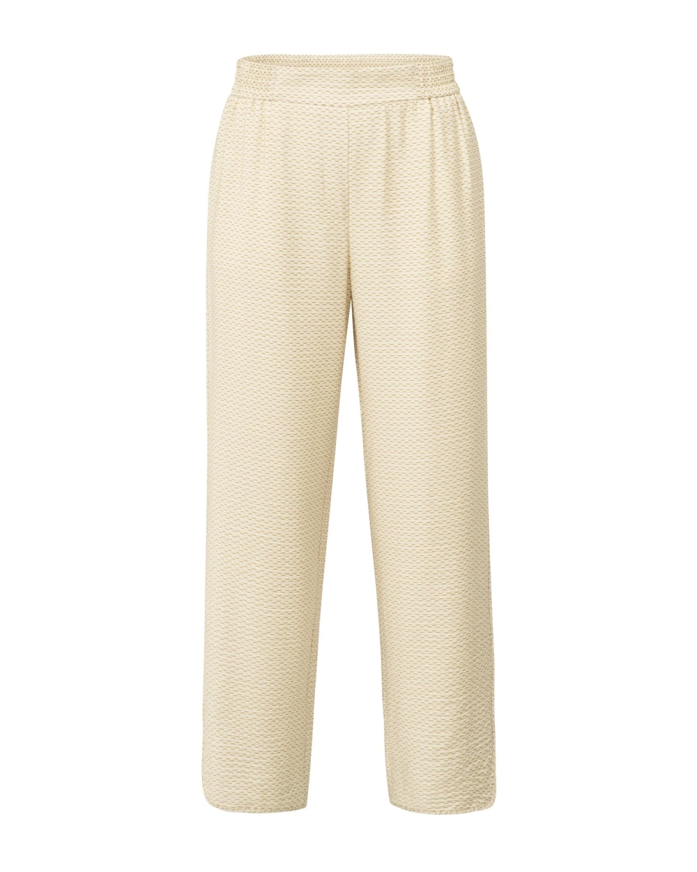 GEPRINTE GEWEVEN BROEK ECRU