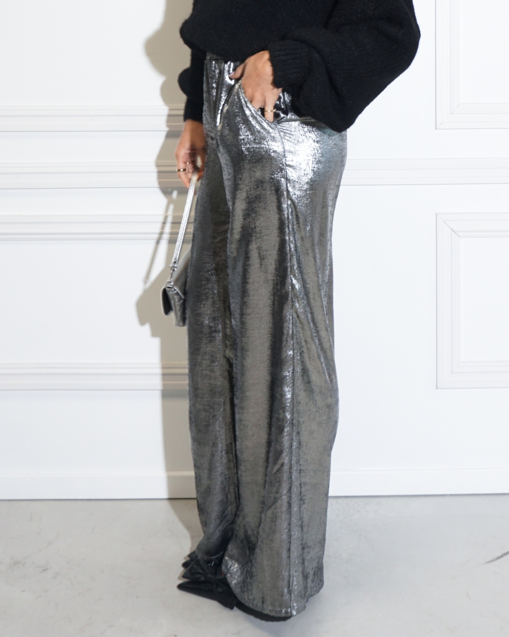 BROEK MAJA ZILVER