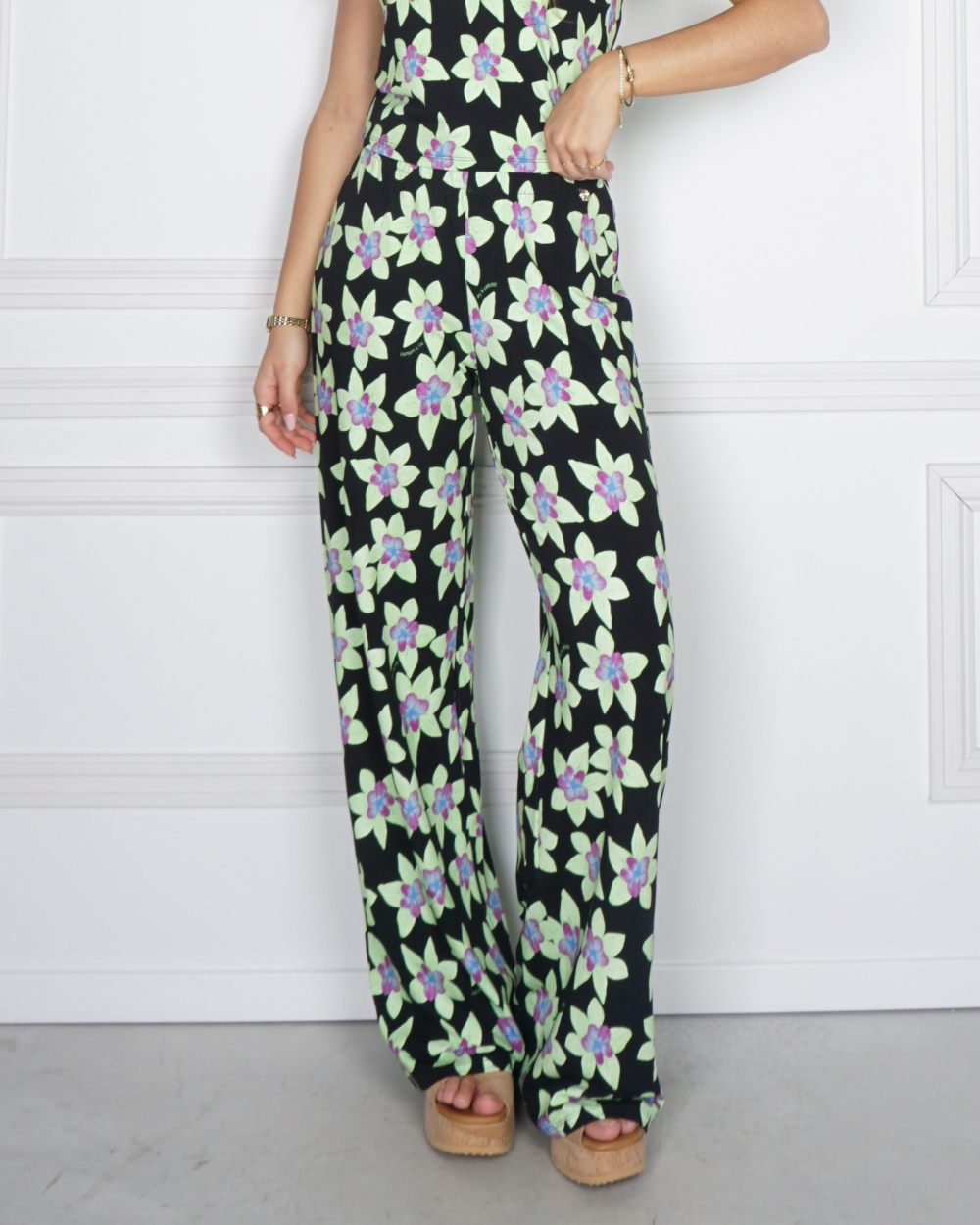BROEK JANE GROEN ZWART