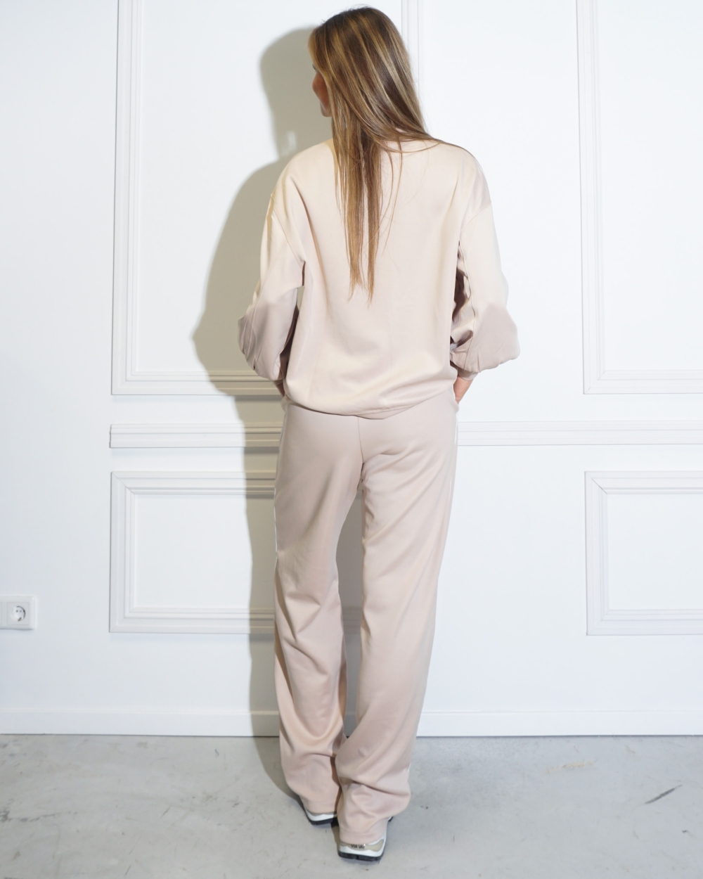 XANTE STRIPE PANTS BEIGE