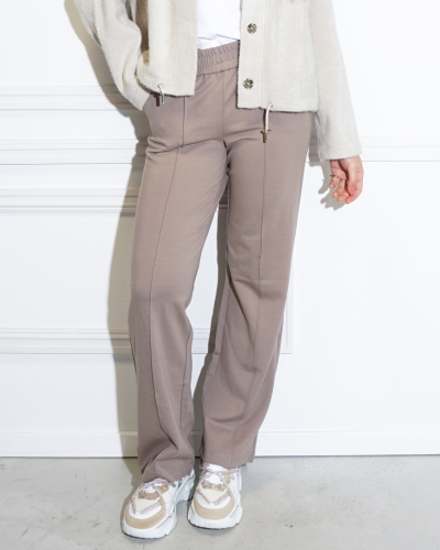 Only POPTRASH-SUKI PANT TAUPE