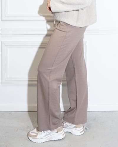 Only POPTRASH-SUKI PANT TAUPE