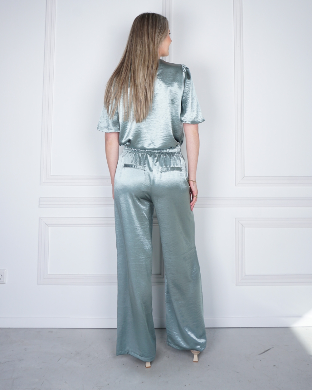 SATIJNEN BROEK LUCIA GROEN