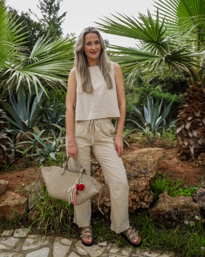 Neo Noir BROEK SONAR LINEN BEIGE