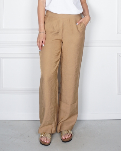 Geisha LINNENLOOK BROEK CAMEL