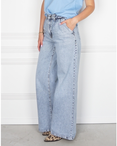 My Jewellery WIDE LEG JEANS MET PLOOIEN