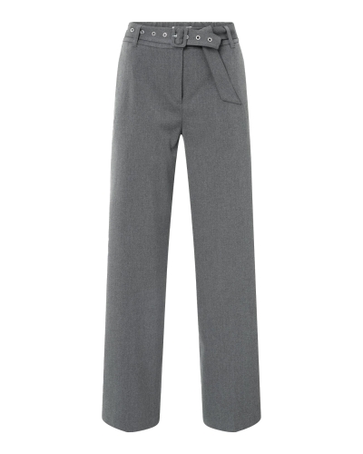 WIDE LEG PANTALON MET CEINTUUR ANTRACIET