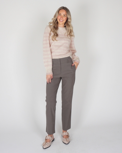 HIGH WAIST PANTALON GRIJS