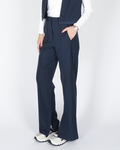 WIDE LEG PANTALON MET NADEN BLAUW