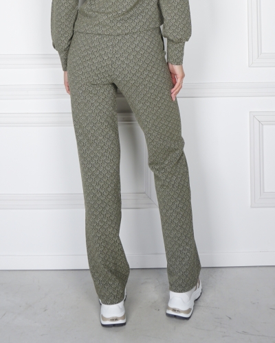 BROEK MET PRINT GROEN