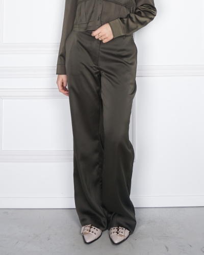 Geisha SATIN PANTALON GROEN