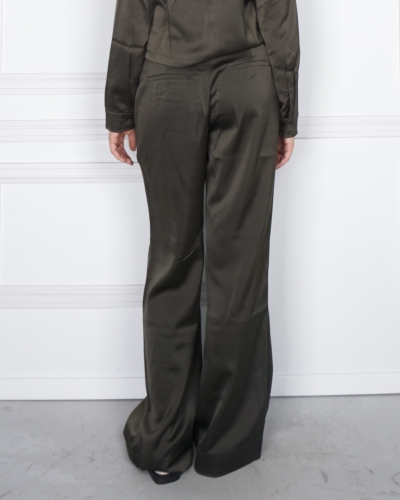 SATIN PANTALON GROEN