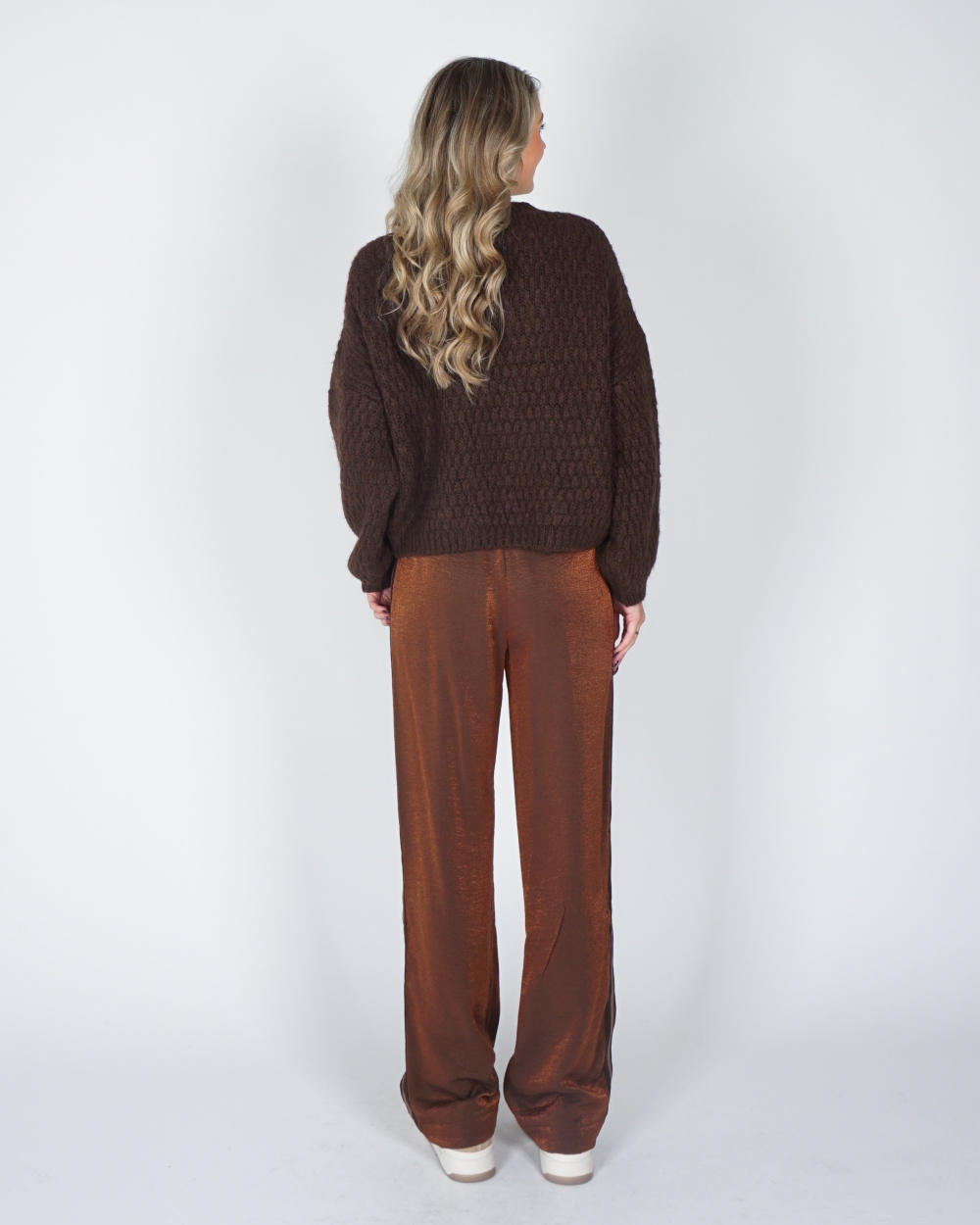 SHIMMER PANTALON MET BIES BRONS