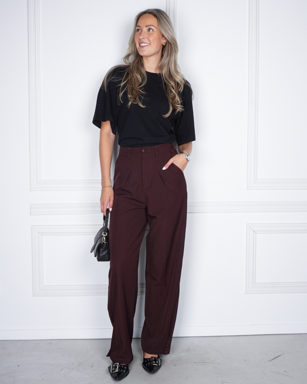 PANTALON APRIL BORDEAUX