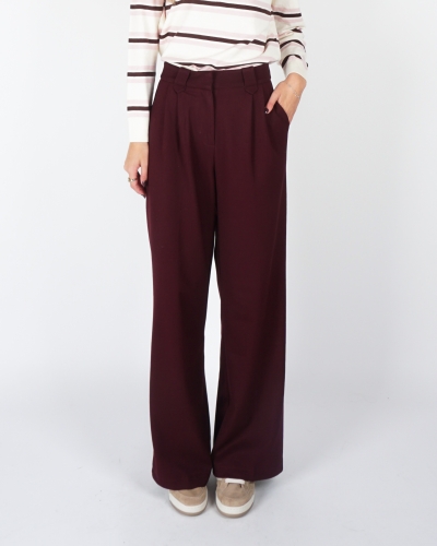 WIDE LEG PANTALON LUCY BORDEAUX