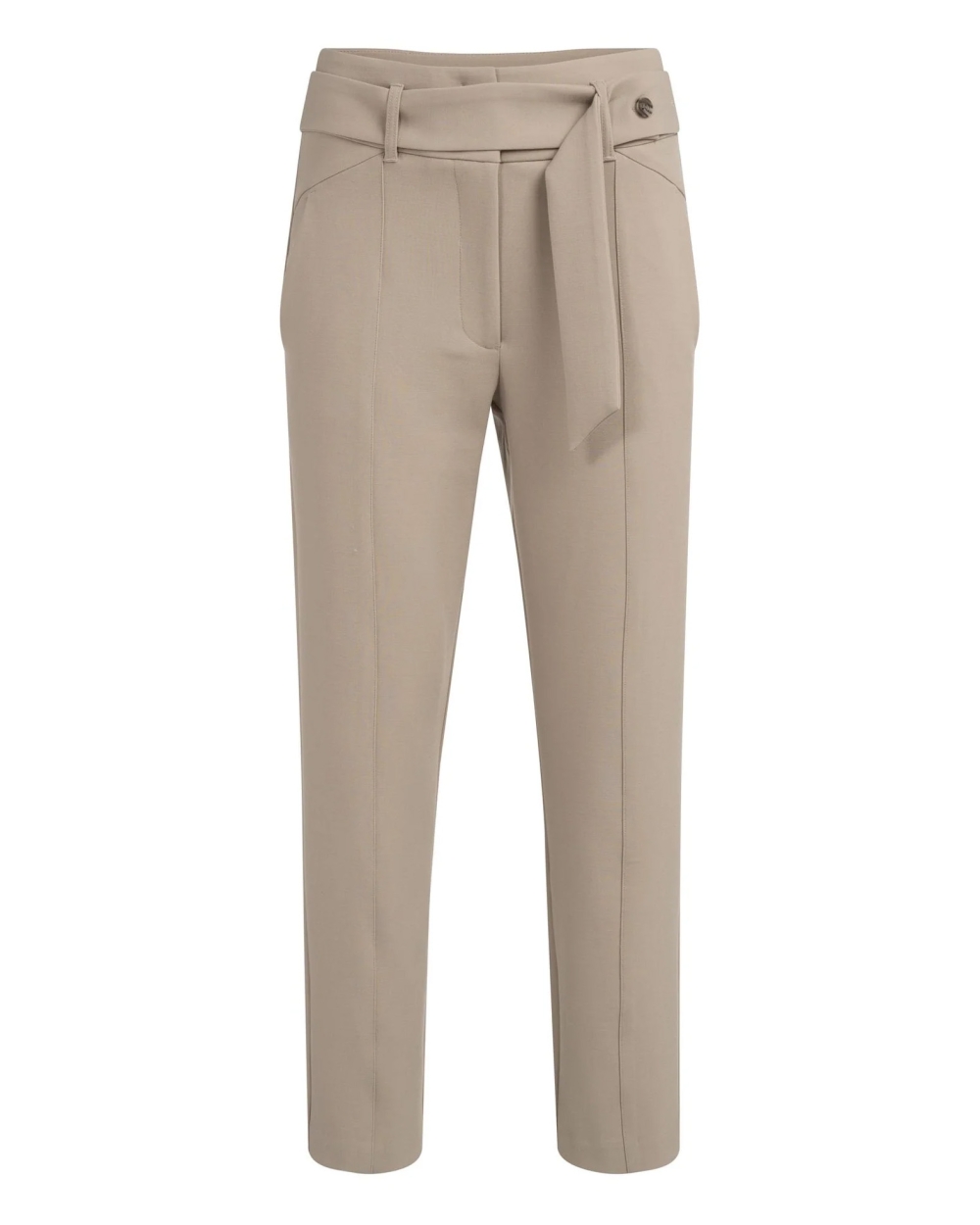 PANTALON MET HOGE TAILLE EN CEINTUUR BEIGE