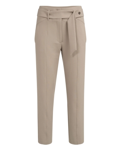 PANTALON MET HOGE TAILLE EN CEINTUUR BEIGE