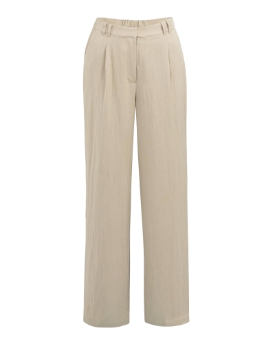 PANTALON WIJDE PIJP L32 BEIGE