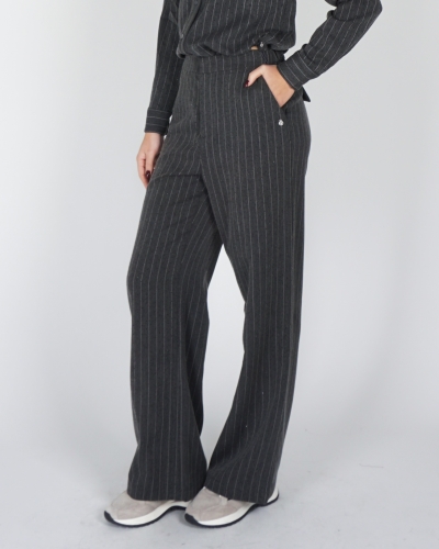 Nukus PANTALON FENNA STRIPE STRASS GRIJS