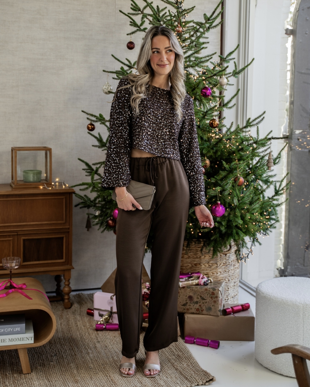 SATIJNEN BROEK BRUIN