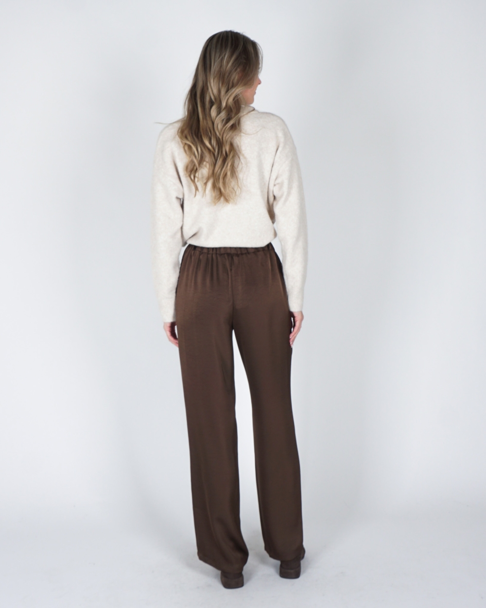 SATIJNEN BROEK BRUIN