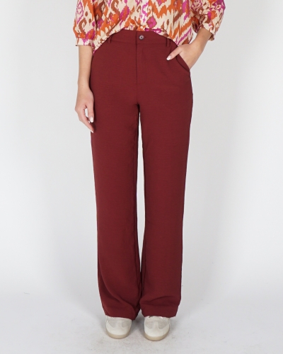 STRAIGHT PANTALON BORDEAUX