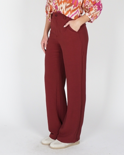 STRAIGHT PANTALON BORDEAUX