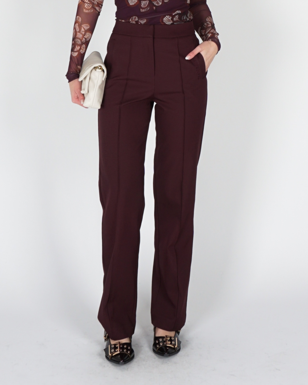 PANTALON POPPY BORDEAUX