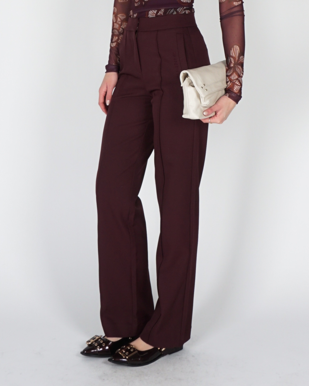 PANTALON POPPY BORDEAUX