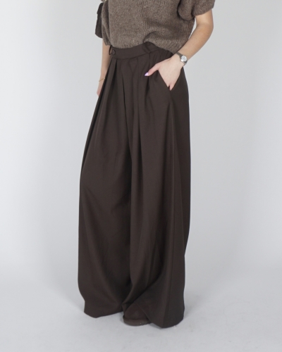 Gossip PANTALON MET PLOOIEN BRUIN