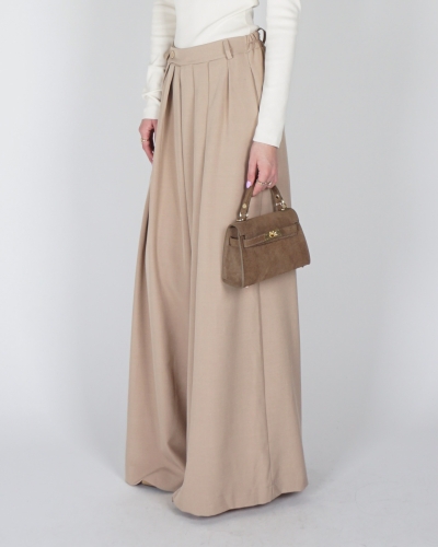 Gossip PANTALON MET PLOOIEN CAMEL