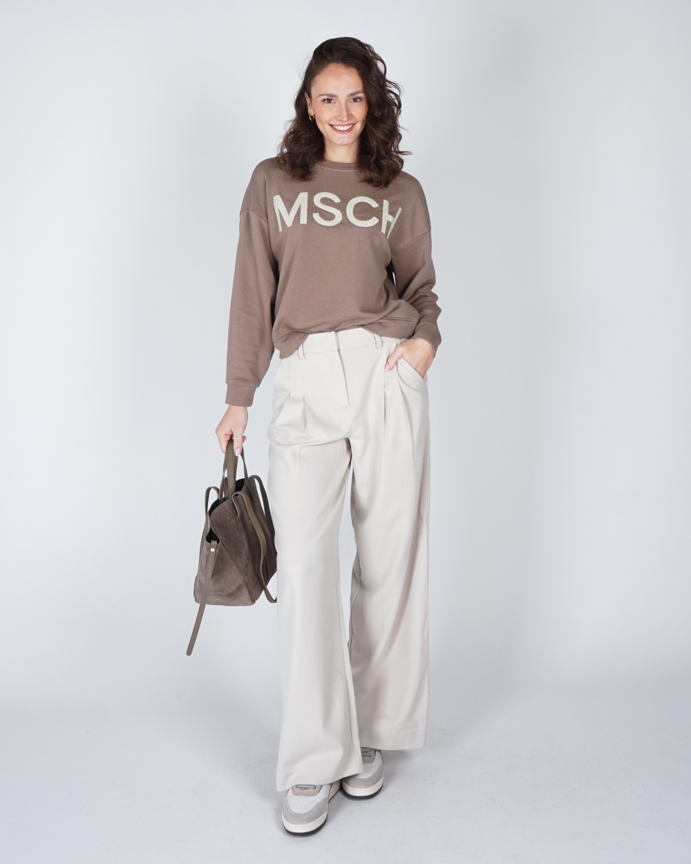 WIDE LEG PANTALON HENRIKA ECRU