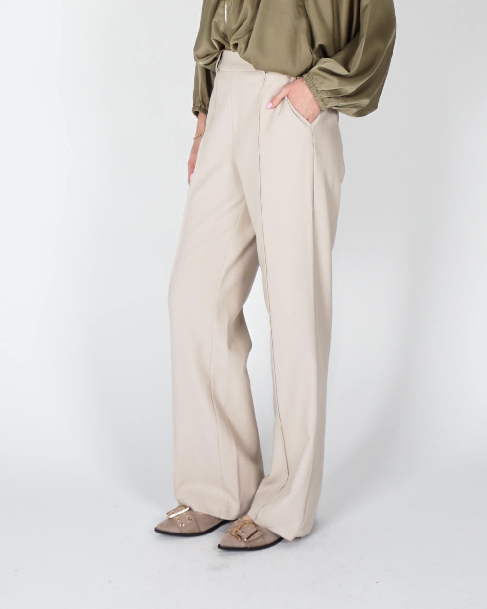 STRAIGHT PANTALON JILL BEIGE