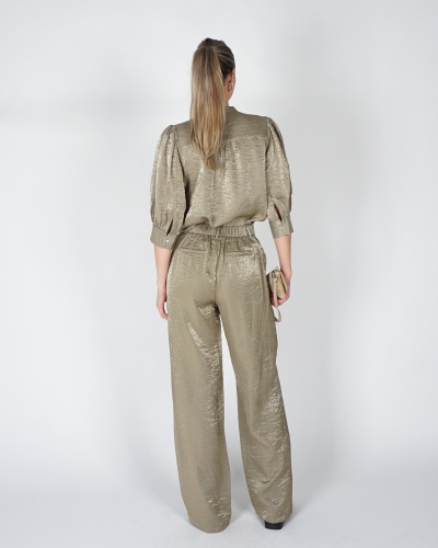 GLANS PANTALON LINSEY GROEN