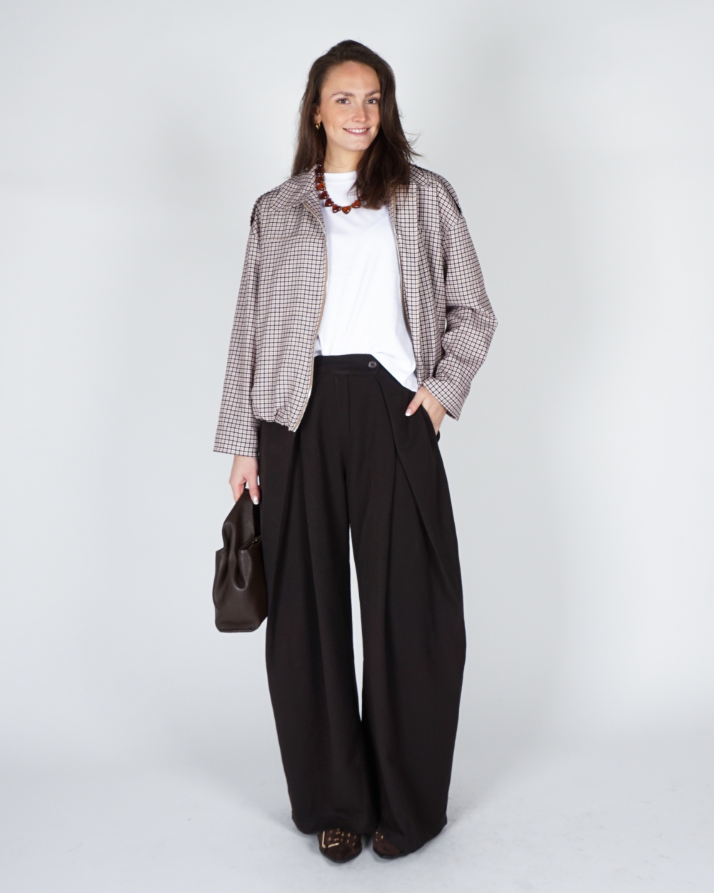 PANTALON PLOOIEN BRUIN