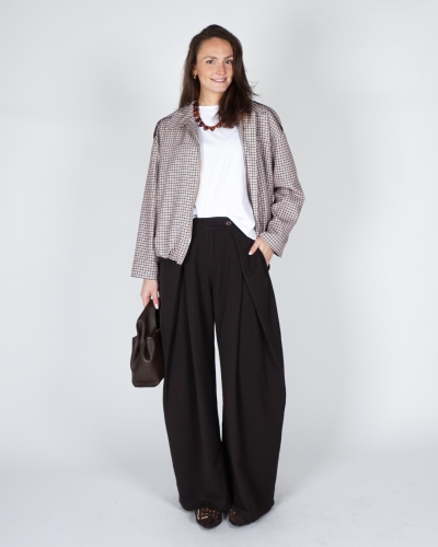 PANTALON PLOOIEN BRUIN