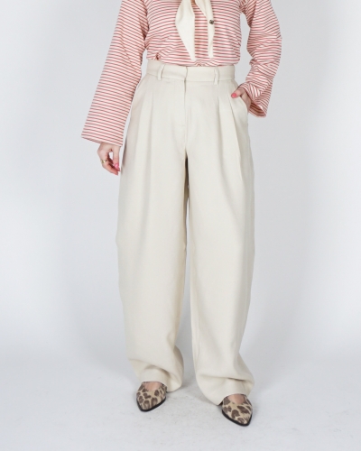 MSCH Copenhagen BALLOON PANTALON ESTERIANE ECRU